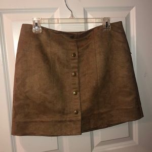 Gap Brown/Tan Suede Skirt
